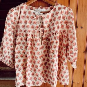 EUC EMERSON FRY - PUFF ISLA TOP- ALMA ORGANIC